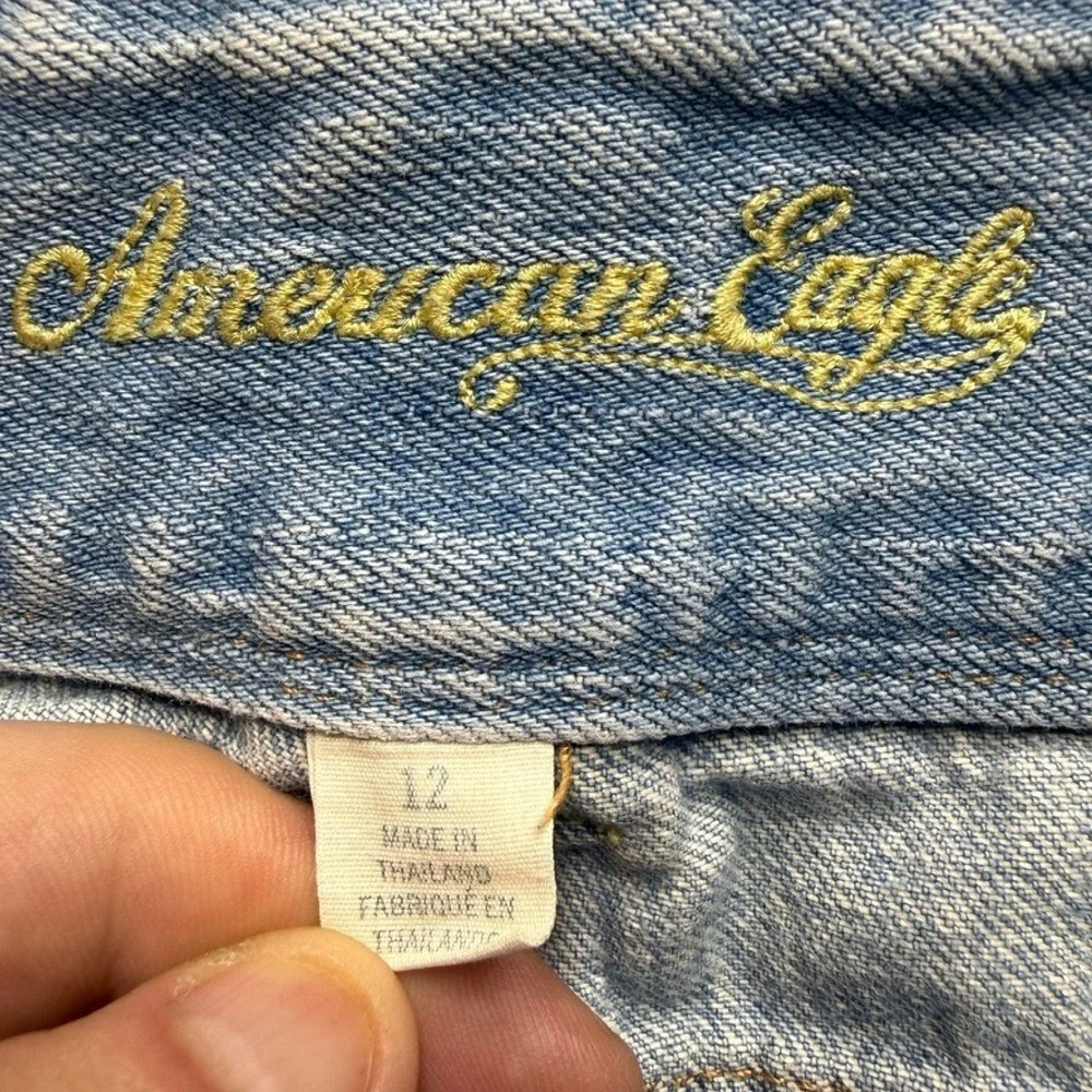 American Eagle Outfitters Light Blue Denim Mini Skirt